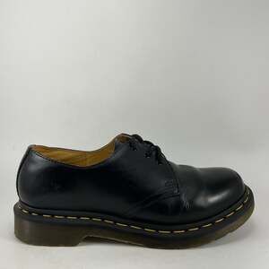 Dr. Martens 11837 Oxford Shoes Womens Size 8 Black Leather 3-Eye Low Top Lace Up